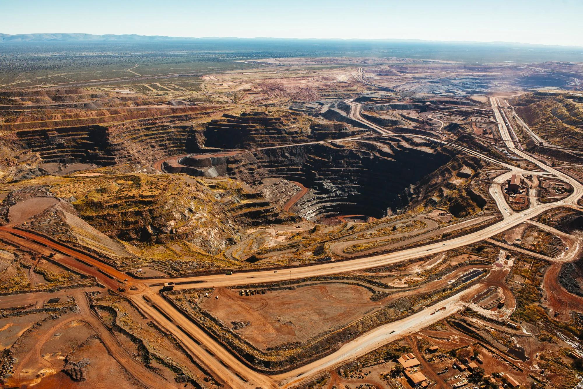 Large-scale mining operation